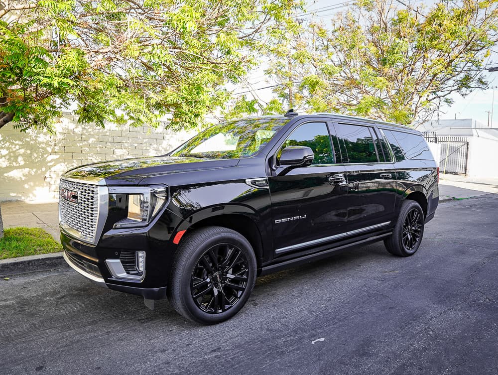 Black GMC Yukon XL for luxury chauffeur service